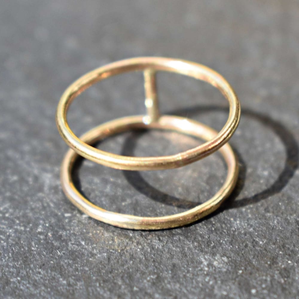 Double Band Stacking Ring Rings Handmade Handcrafted