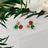 Holiday Tri-Cluster Stud Earrings Earrings Handmade Handcrafted