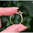 Elegant Onyx Hidden Halo Ring Rings Handmade Handcrafted