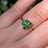 Emerald 3 Stone Cluster Ring Rings Handmade Handcrafted