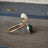 Emerald and Opal Ring Rings Handmade Handcrafted