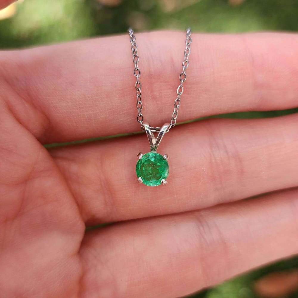 Emerald Doublet Necklace Necklaces Handmade Handcrafted