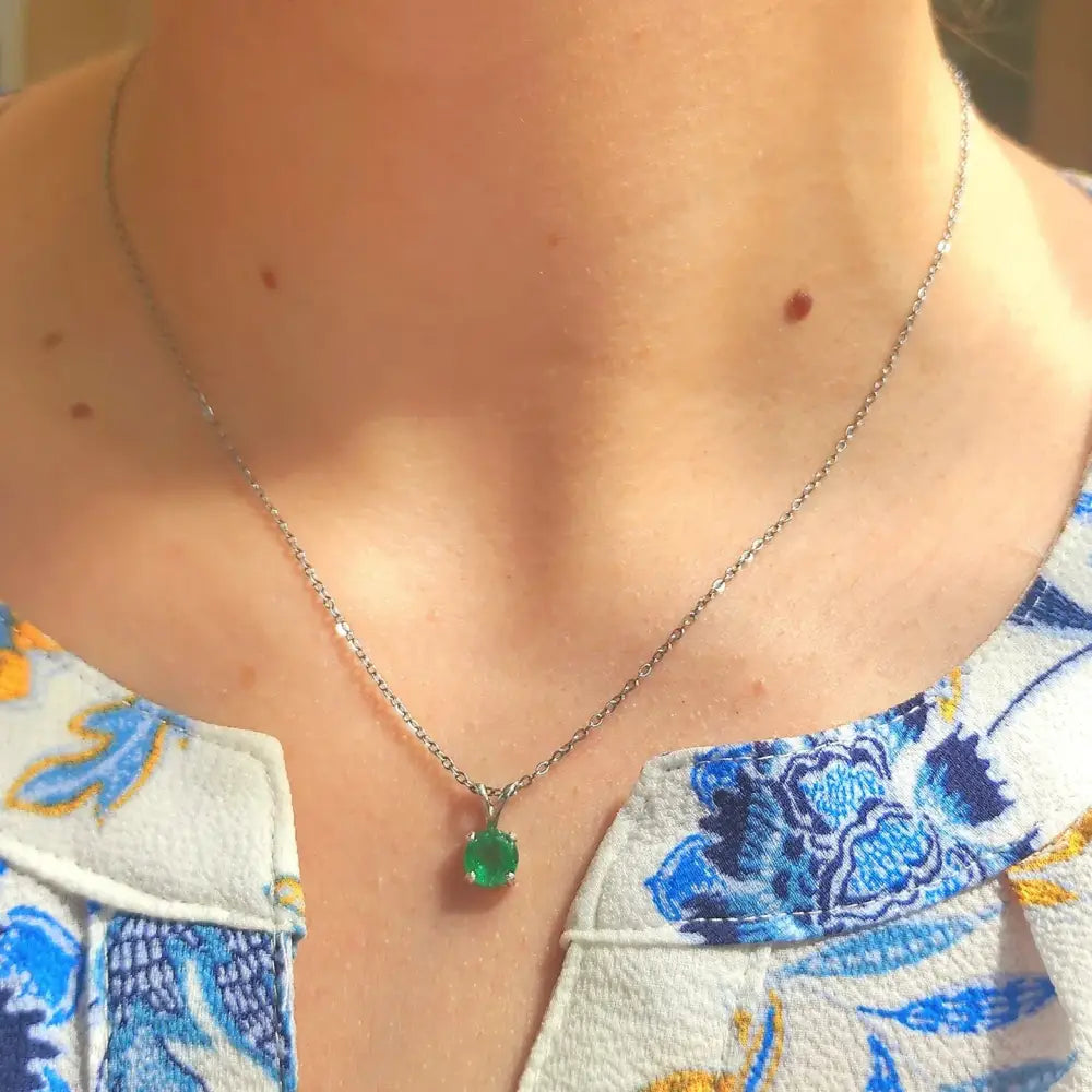 Emerald Doublet Necklace Necklaces Handmade Handcrafted