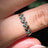 Emerald Laurel Leaf Half Eternity Band Rings Handmade Handcrafted