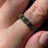 Emerald Round Half Eternity Band Rings Handmade Handcrafted