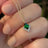 Kite Shaped Emerald Half Halo Pendant Necklace