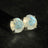 Faceted Moonstone Stud Earrings Earrings Handmade Handcrafted