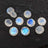 Faceted Moonstone Stud Earrings Earrings Handmade Handcrafted