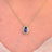 Floating Vintage Teardrop Amethyst Halo Pendant Necklace Necklaces Handmade Handcrafted
