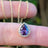 Floating Vintage Teardrop Amethyst Halo Pendant Necklace Necklaces Handmade Handcrafted