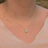 Floating Vintage Teardrop Aquamarine Halo Pendant Necklace Necklaces Handmade Handcrafted