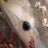 Floating Vintage Teardrop Onyx Halo Pendant Necklace Necklaces Handmade Handcrafted