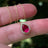 Floating Vintage Teardrop Ruby Halo Pendant Necklace Necklaces Handmade Handcrafted