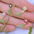 Floral Jacket Earrings - Small Earrings Handmade Handcrafted