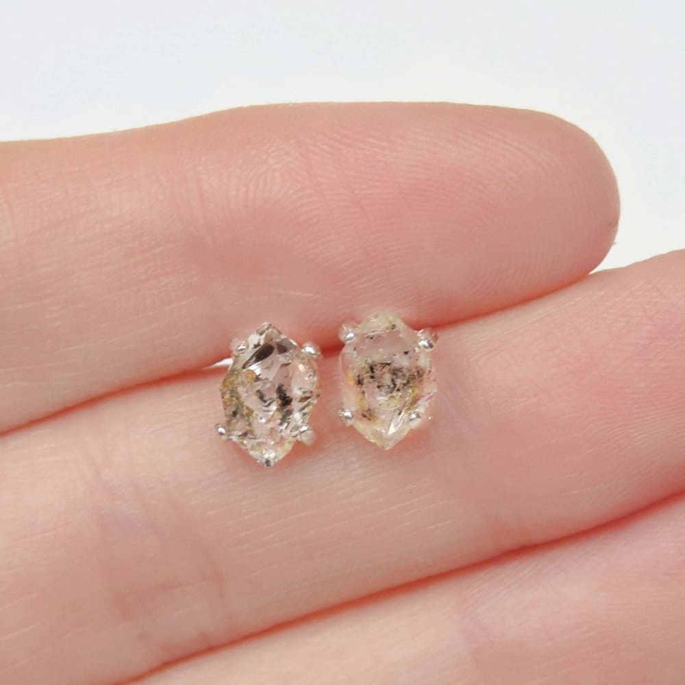 Glowing Herkimer Earrings Earrings Handmade Handcrafted