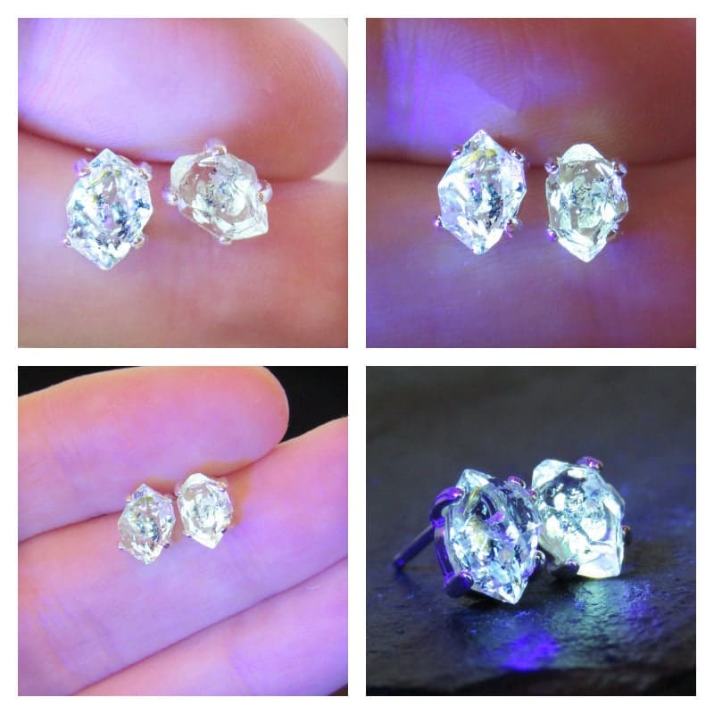 Glowing Herkimer Earrings Earrings Handmade Handcrafted