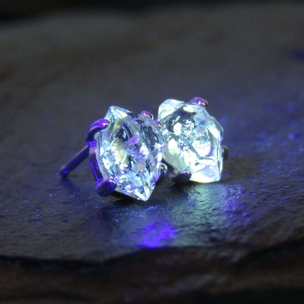 Glowing Herkimer Earrings Earrings Handmade JSL Made in USA