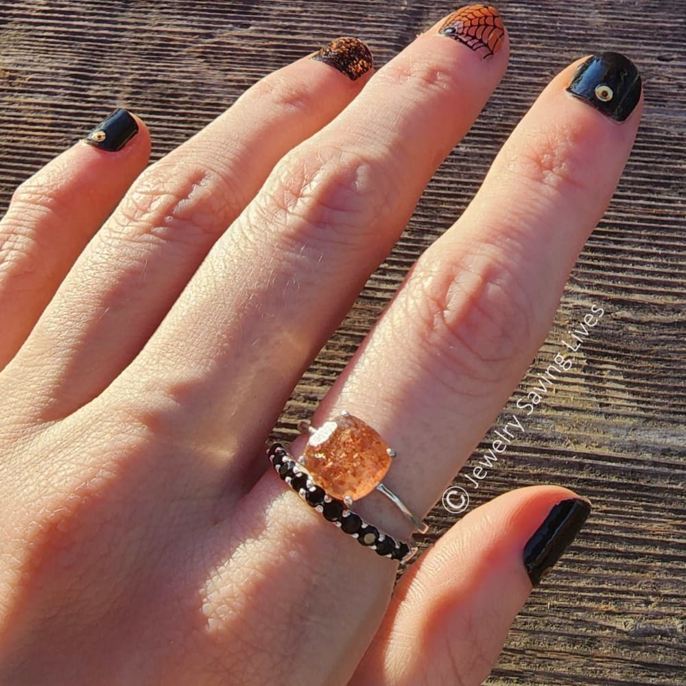 Halloween Inspired Stacking Ring Set Rings Handmade Handcrafted