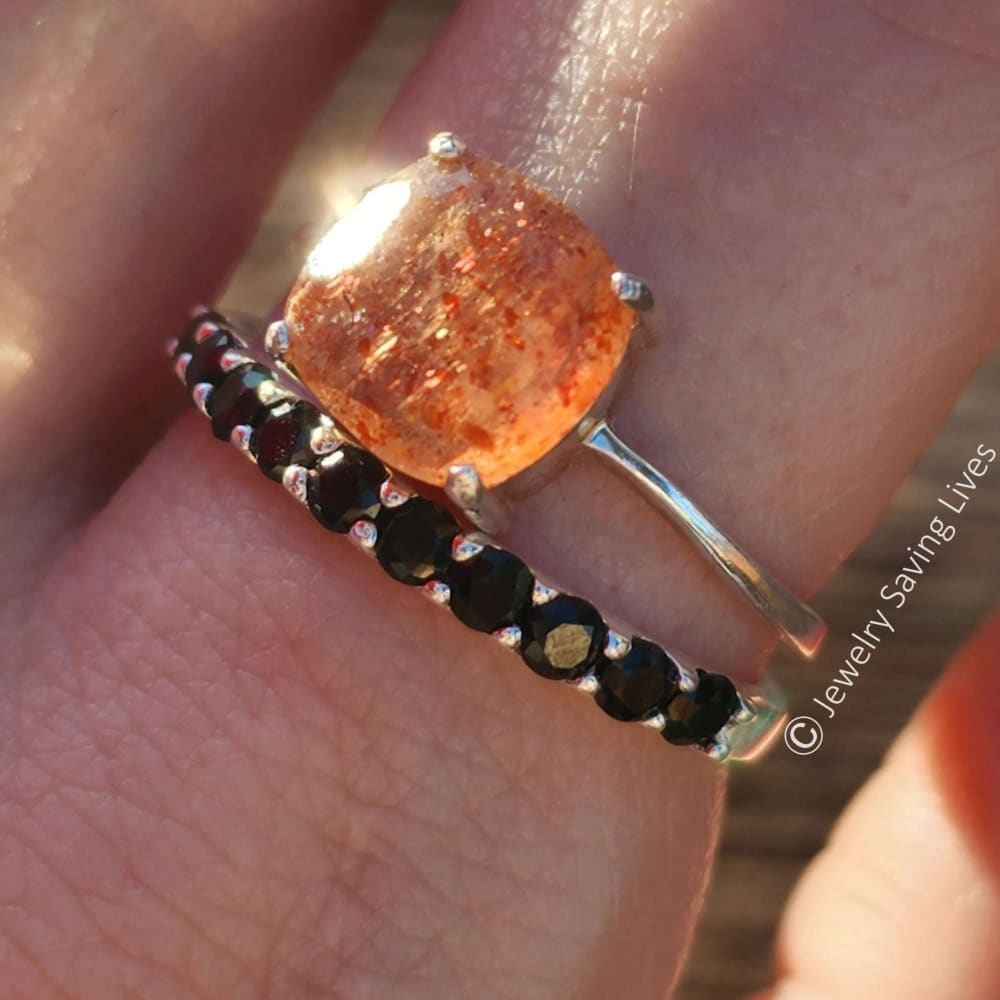 Halloween Inspired Stacking Ring Set Rings Handmade Handcrafted