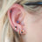 Halloween Tri-Cluster Stud Earrings Earrings Handmade Handcrafted