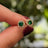 Halo Stud - Emerald Earrings Handmade Handcrafted