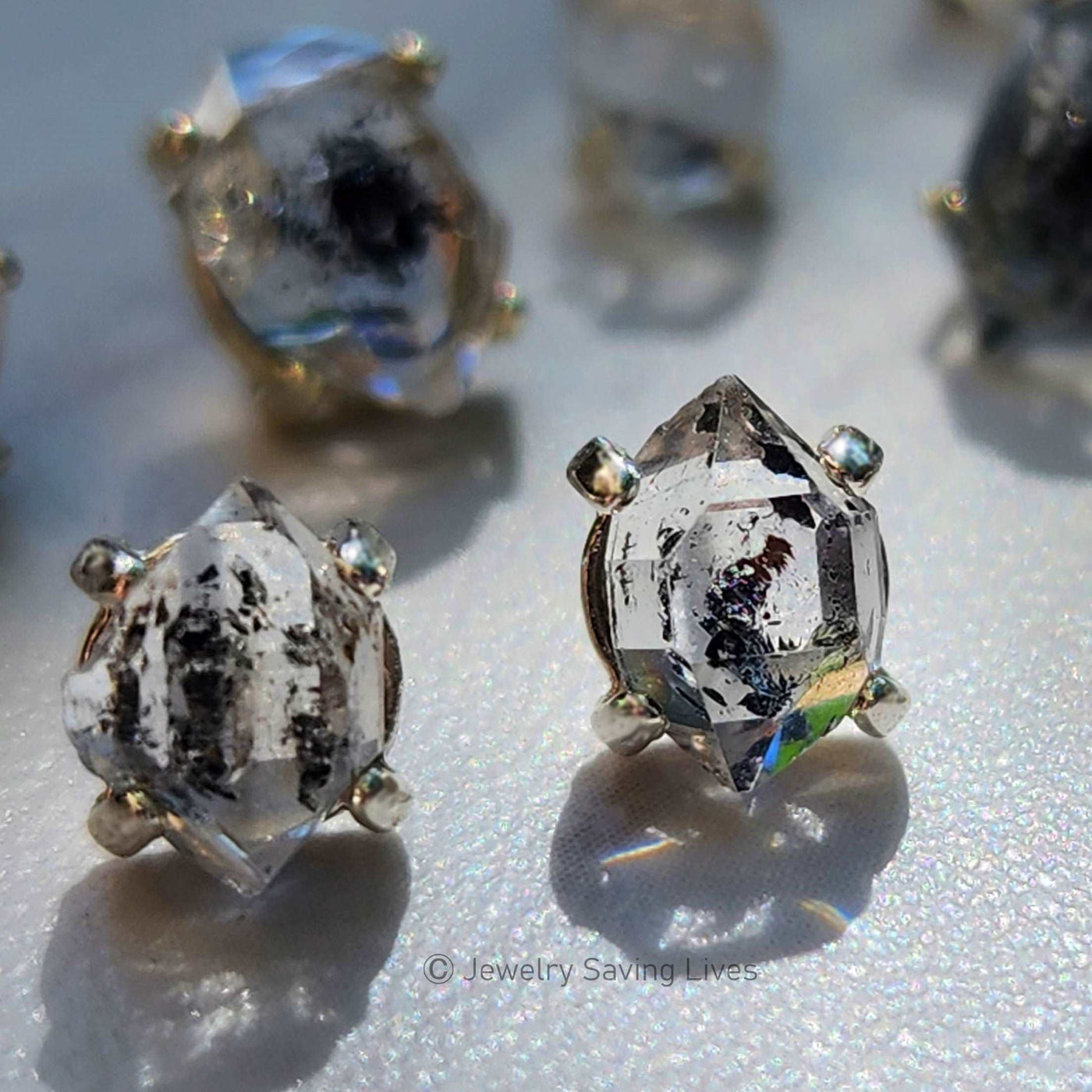 Herkimer Diamond Stud Earrings