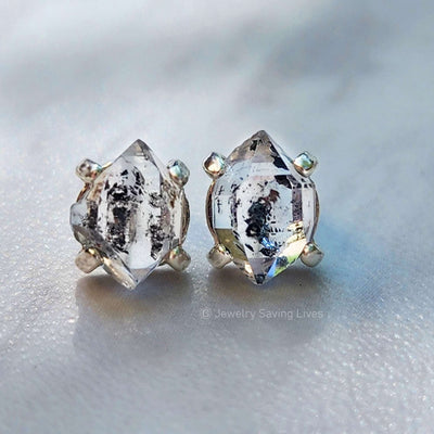 Herkimer Diamond Stud Earrings