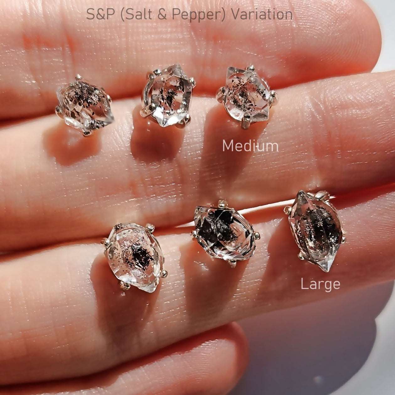 Herkimer Diamond Stud Earrings