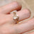 Herkimer Diamond and Accent Band Set Rings Handmade Handcrafted