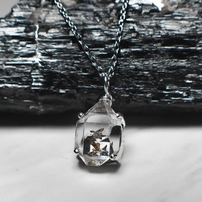 Herkimer Diamond Glowing Necklace Necklaces Handmade Handcrafted