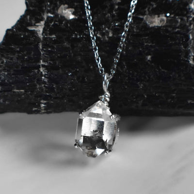 Herkimer Diamond Glowing Necklace Necklaces Handmade Handcrafted