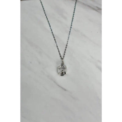 Herkimer Diamond Glowing Necklace Necklaces Handmade Handcrafted
