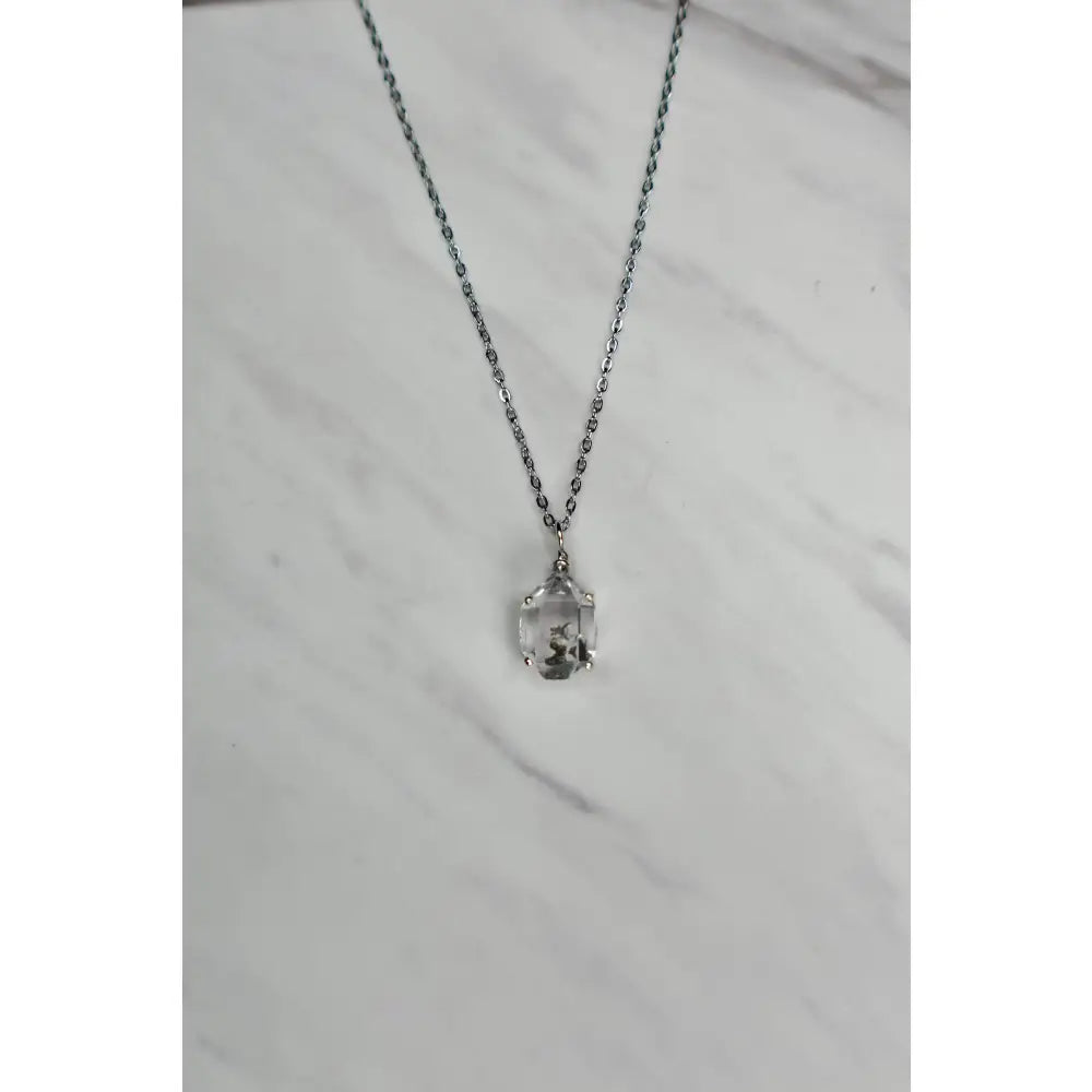 Herkimer Diamond Pendant Necklace Necklaces Handmade Handcrafted