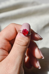 HEXAGON RUBY RING - JSL