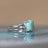 Hexagon Amazonite Ring Rings Handmade Handcrafted