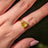 Hexagon Doublet Peridot Ring Rings Handmade Handcrafted