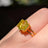 Hexagon Doublet Peridot Ring Rings Handmade Handcrafted
