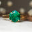 Hexagon Emerald Ring Rings Handmade Handcrafted