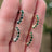 Small Emerald Hoops