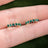 Small Emerald Hoops