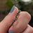 Small Emerald Hoops