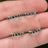 Small Emerald Hoops