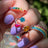 3 Stone Ring - Pansexual Flag