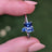 Tanzanite 3 Stone Cluster Ring