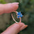 Sapphire 3 Stone Cluster Ring