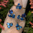 Sapphire 3 Stone Cluster Ring