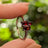 Garnet 3 Stone Cluster Ring
