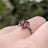 Garnet 3 Stone Cluster Ring
