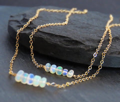 WELO OPAL BAR NECKLACE - JSL