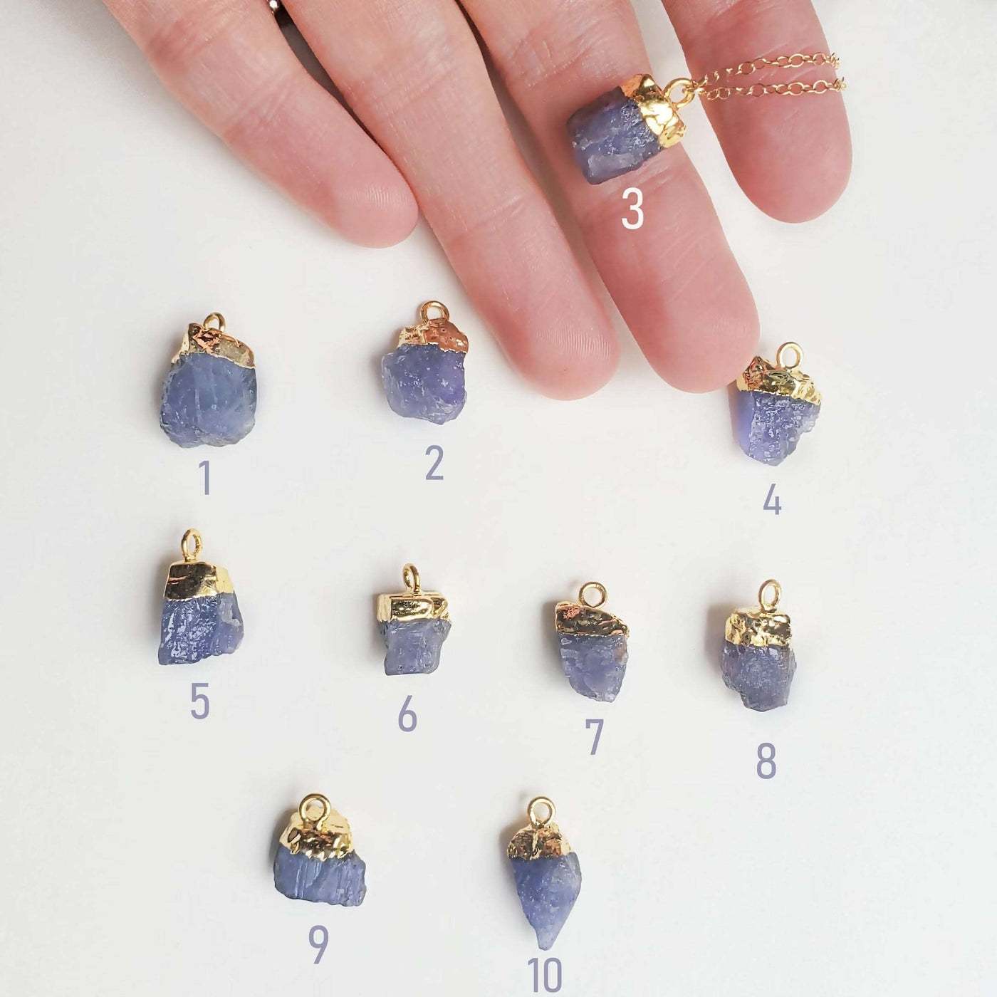 Last Call: Raw Nugget Tanzanite Necklace